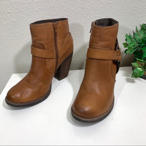 Kork-Ease Farah Leather Ankle Boot Heeled Camel - Picture 4 of 10